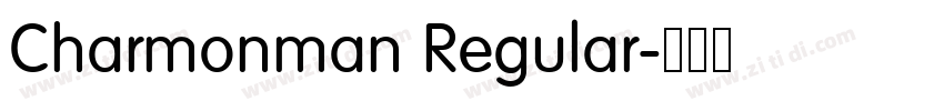 Charmonman Regular字体转换